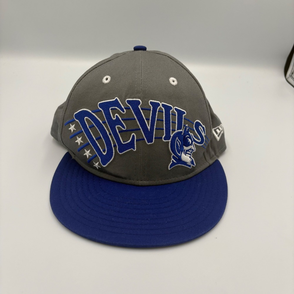 New Era Snapback Hat Mens OSFM Grey Blue Duke Blue Devils 9FIFTY Cap